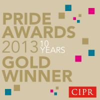 PRide 2013 gold button